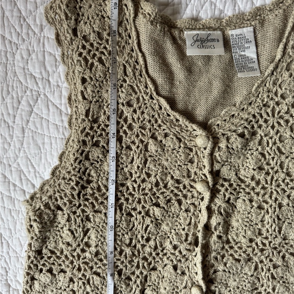 Crochet style tank vest - Picture 4 of 6